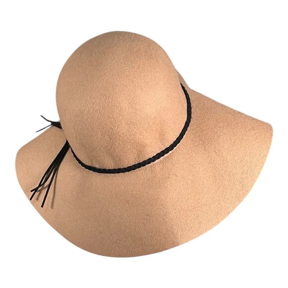 American Eagle Outfitters Tan Floppy Hat Wide Brim braided Boho Festival One Siz - Picture 5 of 11